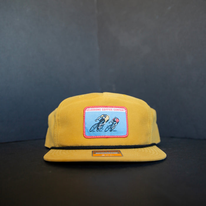 Mustard Yellow Hat with Bike Patch
