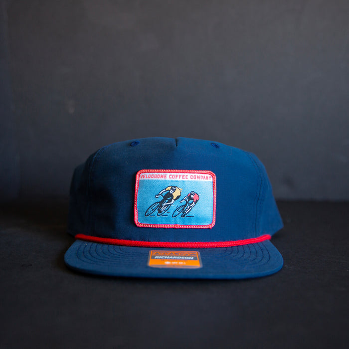 Navy Blue Hat with Bike Patch
